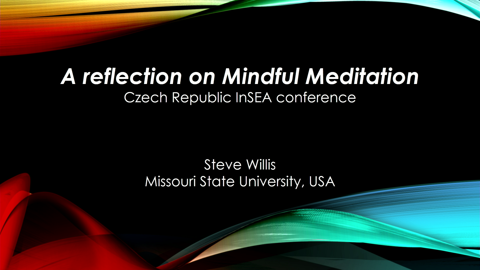 Dr. Steve Willis - Czech Republic Presentation